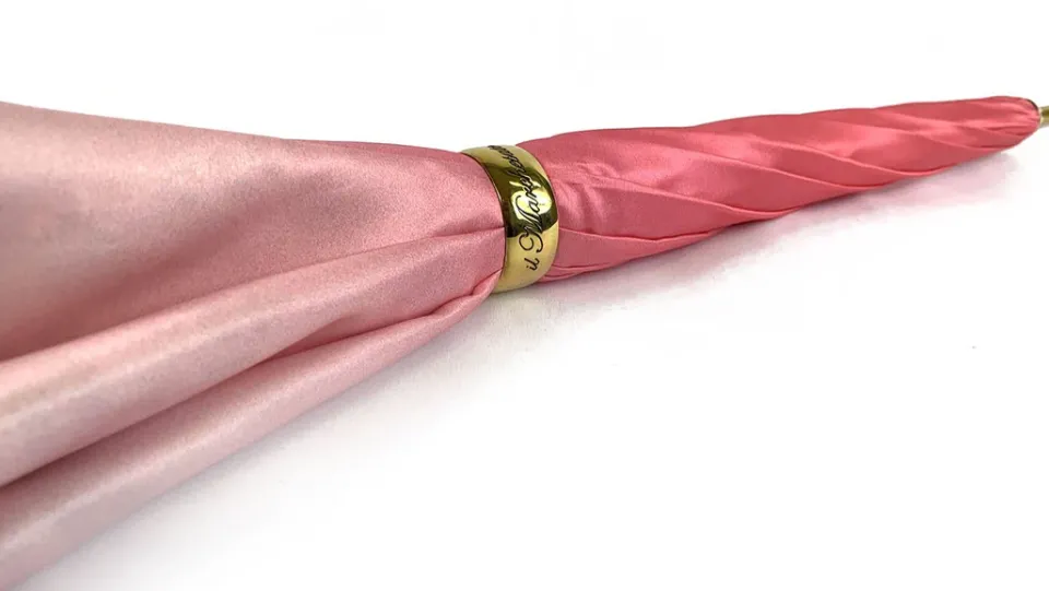 Clearance Il Marchesato Fantastico ombrello rosa chiaro con speciale manico a fiori