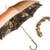 Best Il Marchesato Golden Bamboo Umbrella with Exquisite Botanical Lining