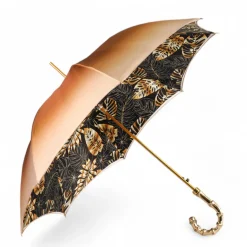 Best Il Marchesato Golden Bamboo Umbrella with Exquisite Botanical Lining