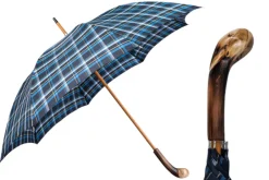 Outlet Il Marchesato Handcrafted Cotton Umbrella - Natural Chestnut Root Handle Designer