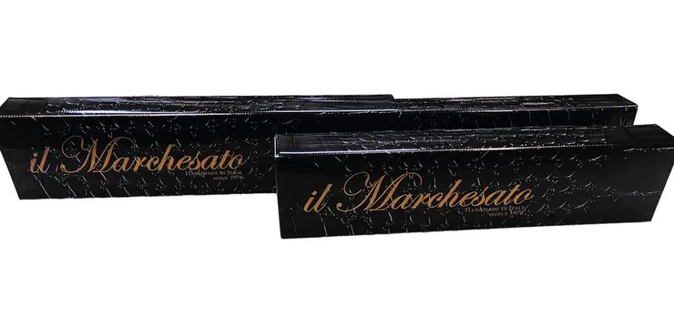New Il Marchesato Handcrafted Umbrella with 24K Gold-Plated Hand-Painted Metal Flower Ha