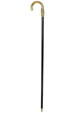 Online Il Marchesato Hand-Painted Golden Plated Metal Walking Cane with Leaf Design