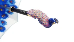 Fashion Il Marchesato Blue Peacock Umbrella Ombrello da donna alla moda eccezionale
