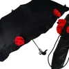Outlet Il Marchesato Incredibile ombrellone pieghevole nero con volant