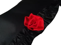 Outlet Il Marchesato Incredibile ombrellone pieghevole nero con volant