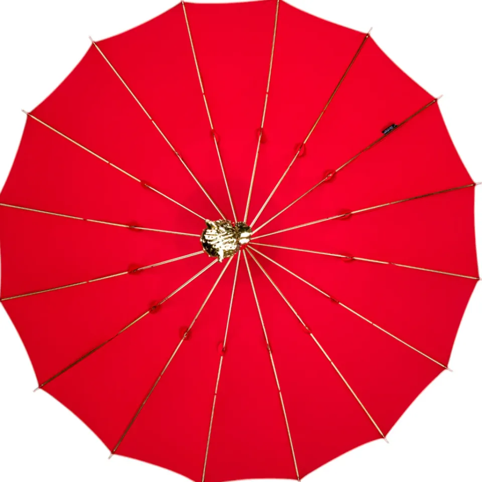 Outlet Il Marchesato LIMITED COLLECTION - Exclusive Red Umbrella with Jeweled Panther Handl