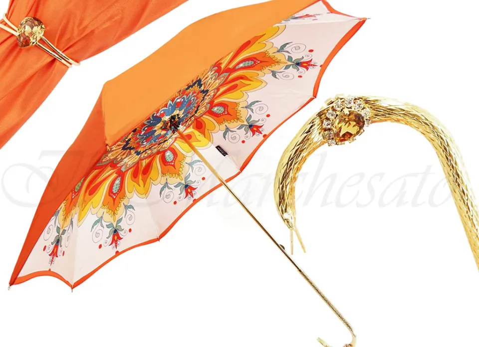 New Il Marchesato Lusso artigianale doppia canoa signore Umbrella Designer Italiano