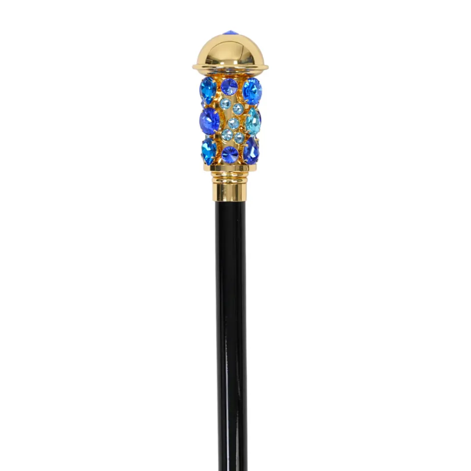 Hot Il Marchesato Luxurious Italian Tradition: 24K Gold-Plated Walking Cane Embellished