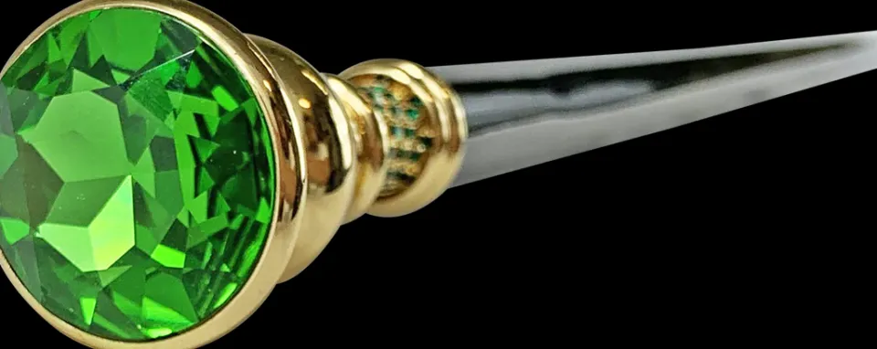 Sale Il Marchesato Milord Canne con grande cristallo smeraldo