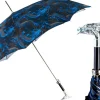 Best Il Marchesato Mythical Dragon Umbrella – Silver-Plated Handle & Oriental Blue design