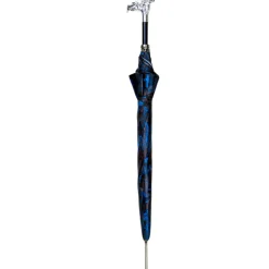 Best Il Marchesato Mythical Dragon Umbrella – Silver-Plated Handle & Oriental Blue design