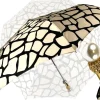 Discount Il Marchesato Nero & beige - Ombrello pieghevole