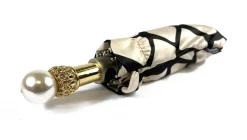 Discount Il Marchesato Nero & beige - Ombrello pieghevole