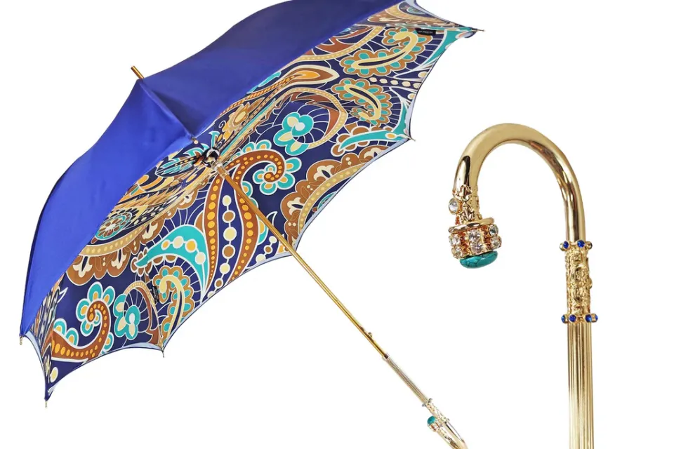 Discount Il Marchesato Ombrello artigianale con design astratto