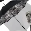 Best Il Marchesato Ombrello artigianale di lusso con teschio tempestato di Swarovski