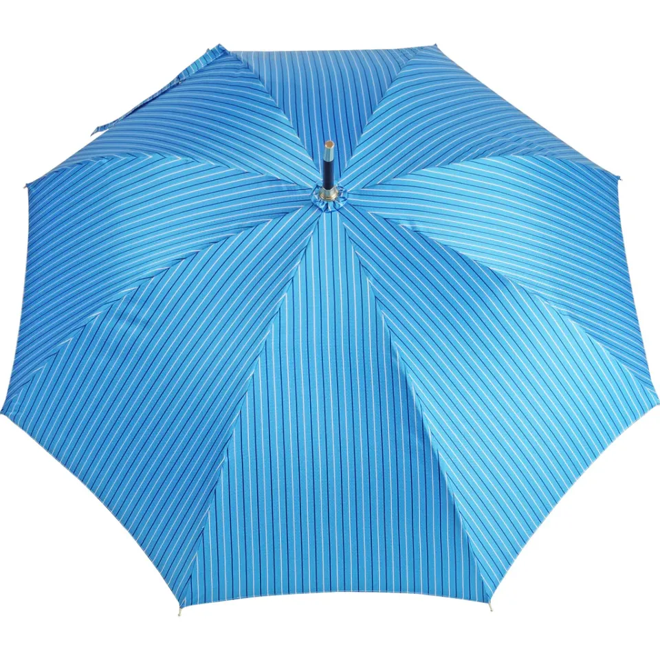 Outlet Il Marchesato Ombrello blu in legno di faggio nero