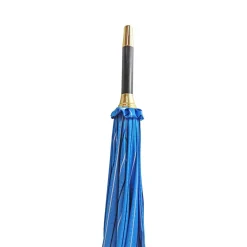 Outlet Il Marchesato Ombrello blu in legno di faggio nero