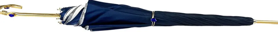 Clearance Il Marchesato Ombrello blu scuro sfumato con Fiori