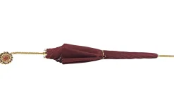 Discount Il Marchesato Ombrello Bordeaux cangiante con interno fantasia pizzo