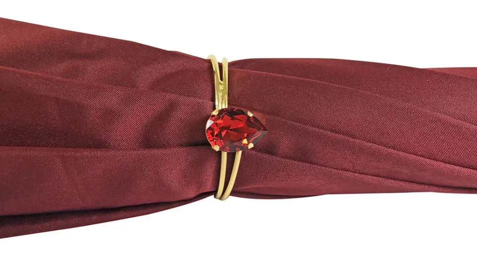 Discount Il Marchesato Ombrello Bordeaux cangiante con interno fantasia pizzo