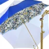 Clearance Il Marchesato Ombrello con impugnatura pavone e cristalli smeraldo