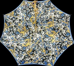Clearance Il Marchesato Ombrello con impugnatura pavone e cristalli smeraldo