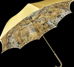 Fashion Il Marchesato Ombrello con impugnatura pavone e cristalli smeraldo