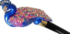 Online Il Marchesato Ombrello con pavone e cristalli Swarovski