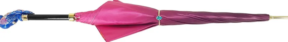 Online Il Marchesato Ombrello con pavone e cristalli Swarovski