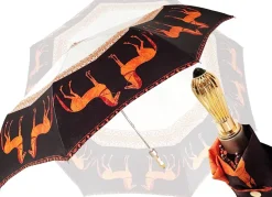 Clearance Il Marchesato Ombrello corto da donna con cavalli stile romano