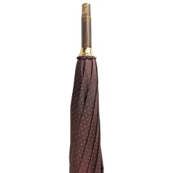 Discount Il Marchesato Ombrello da uomo classico con maniglia in pelle