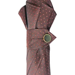 Discount Il Marchesato Ombrello da uomo classico con maniglia in pelle