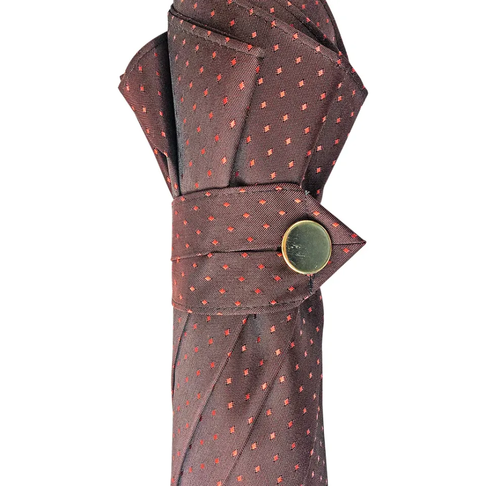 Discount Il Marchesato Ombrello da uomo classico con maniglia in pelle