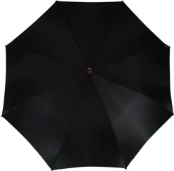 Sale Il Marchesato Ombrello da uomo nero classico automatico - Manico in Bamboo