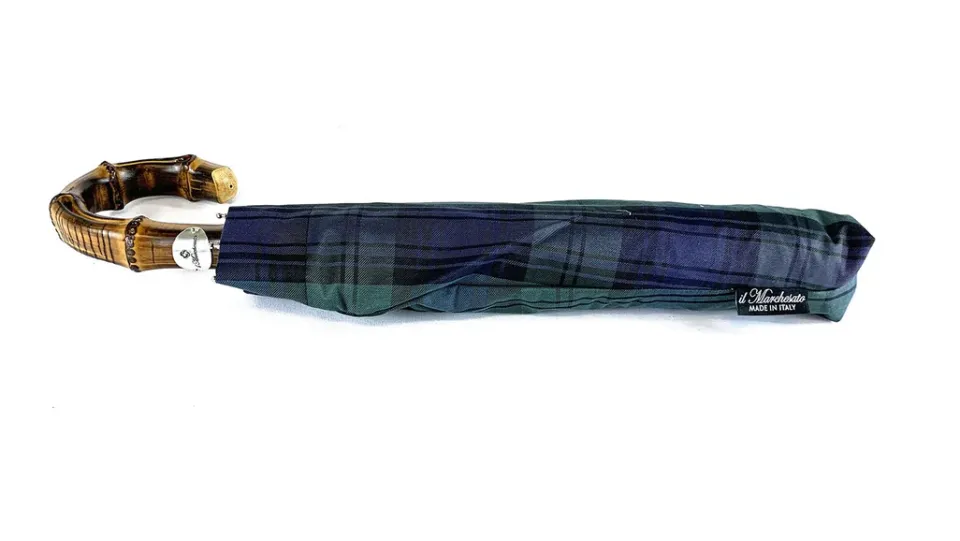 Discount Il Marchesato Ombrello da uomo Scozzese «Blackwatch»