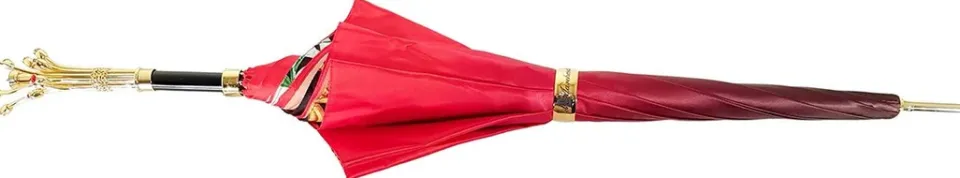 Fashion Il Marchesato Ombrello di lusso con fiore realizzato a mano con cristalli Swarovski