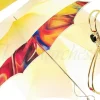 New Il Marchesato Ombrello di lusso con manico "sciabola" disegno Esclusivo il Marchesat