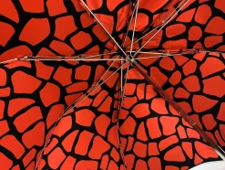 Outlet Il Marchesato Ombrello fatto a mano con Sfera decorata con cristalli rossi
