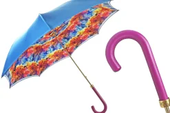 Discount Il Marchesato Ombrello fatto a mano in tessuto satinato multicolore