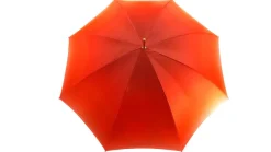 Discount Il Marchesato Ombrello floreale rosso, doppio tessuto e manico dorato con cristalli