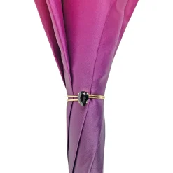 Hot Il Marchesato Ombrello fucsia con medaglione e cristalli