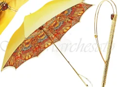Sale Il Marchesato Ombrello Giallo Gradiente di Lusso Marchesato, doppio tessuto
