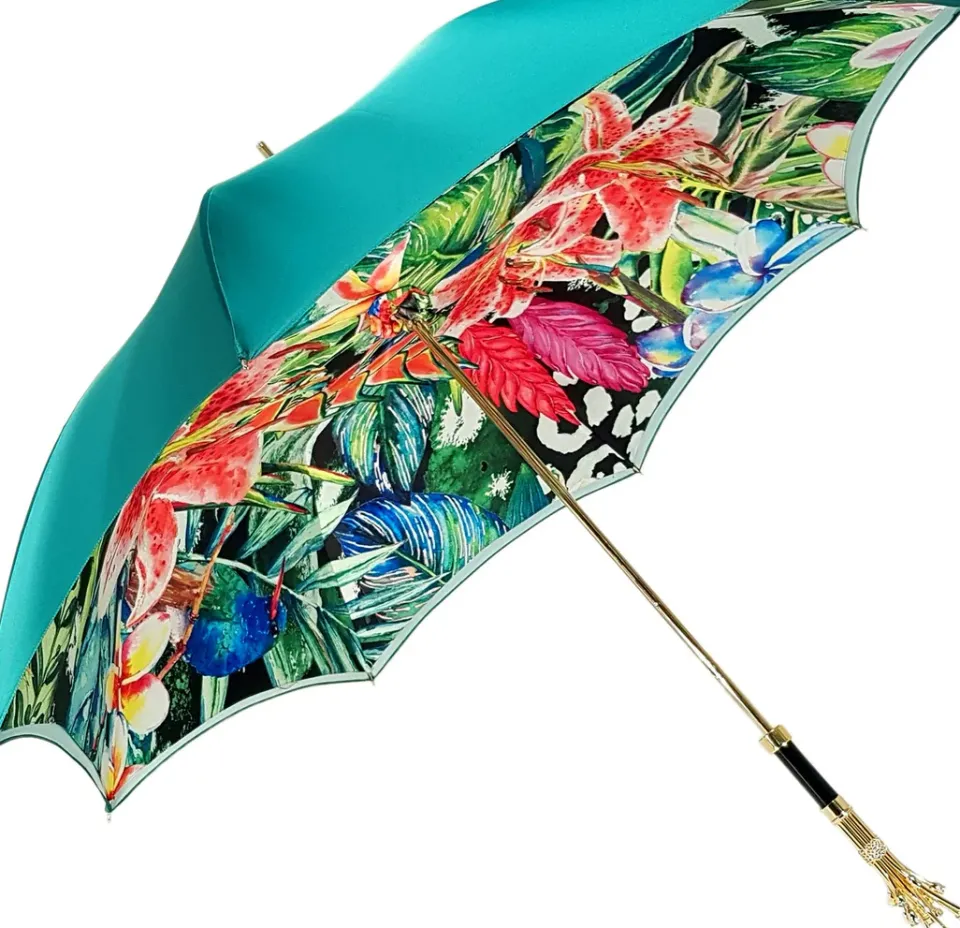 Best Il Marchesato Ombrello gioiello con impugnatura "fiore" realizzata a mano