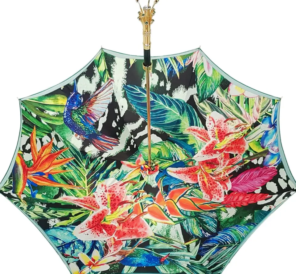 Best Il Marchesato Ombrello gioiello con impugnatura "fiore" realizzata a mano
