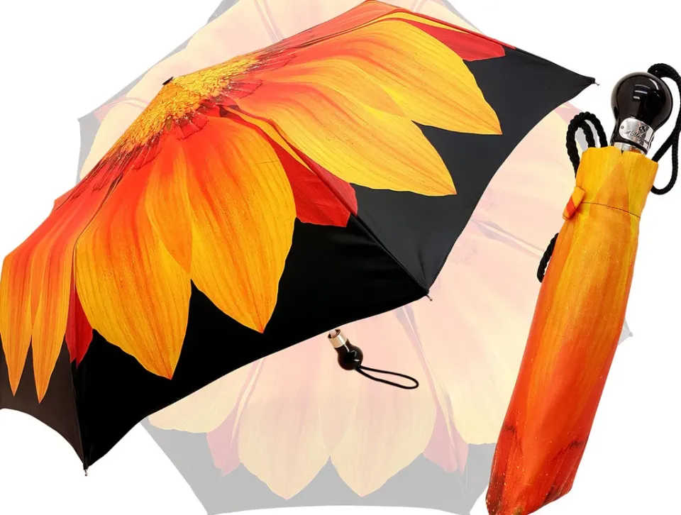 Discount Il Marchesato Ombrello girasole da donna pieghevole - Arancione