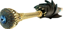 Discount Il Marchesato Ombrello gradiente color caffè - interno azzurro