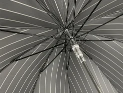 Online Il Marchesato Ombrello grigio fumo con strisce bianche