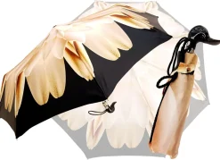 New Il Marchesato Ombrello pieghevole da donna Lotus con manico in anatra nera Mini ombrelli fatti a mano