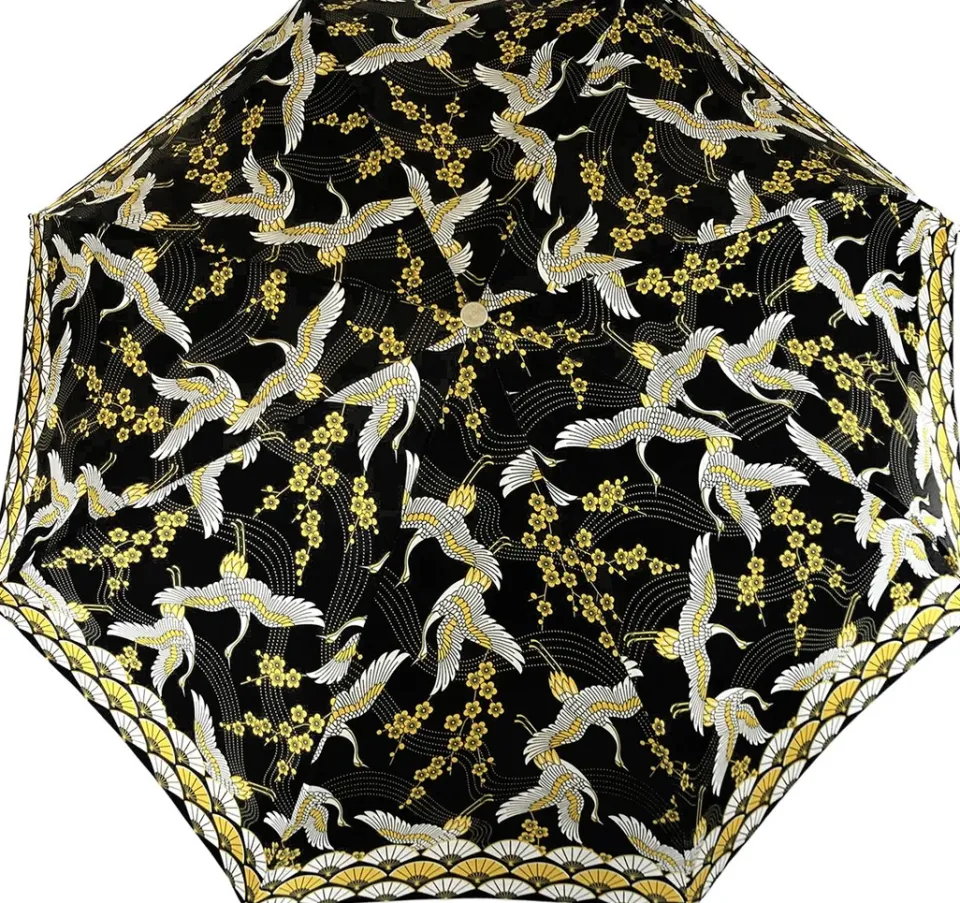 Online Il Marchesato Ombrello pieghevole da donna - Meraviglioso design con aironi