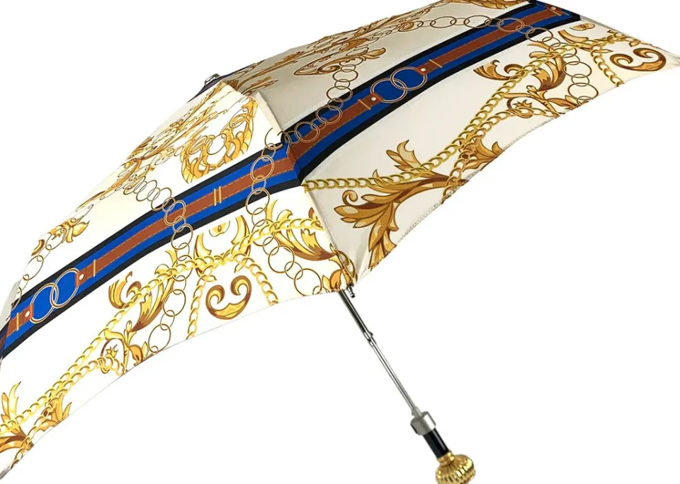 Clearance Il Marchesato Ombrello pieghevole da donna con stampa catene